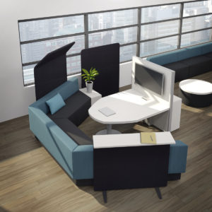 Downtown Meeting Space with Media Table Downtown Meeting Space with Media Table