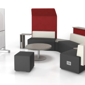 Modular Seating with Mobile Whiteboard Modular Seating with Mobile Whiteboard